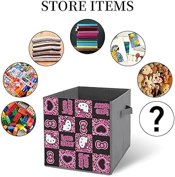 Amazon｜ハローキティ ヒョウ柄 収納ボックス 収納ケース 整理用