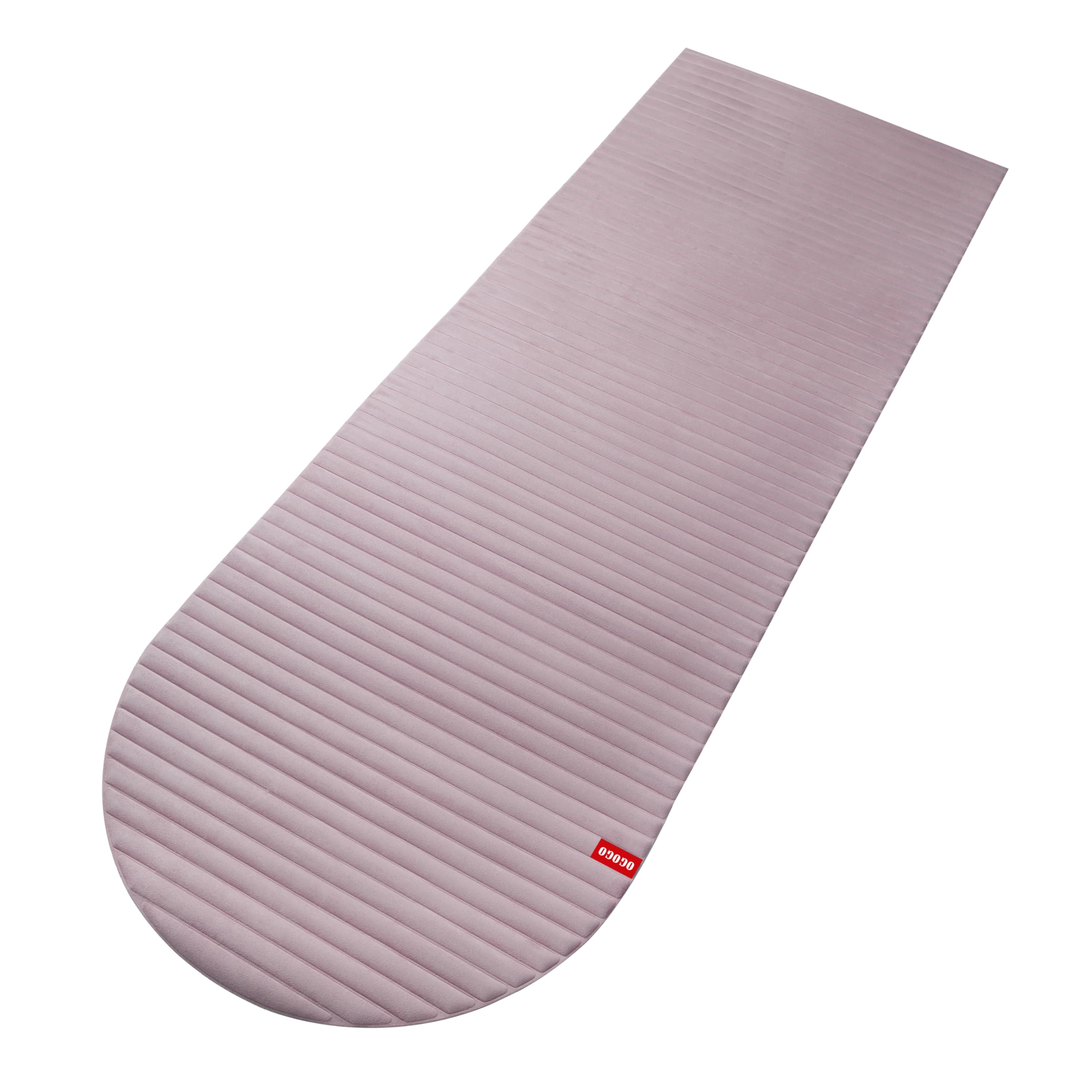 Fitness Mat with Suede Finish, Extra Long and Wide 74 x 26 x 1/3 Thick POE Material, Wavy Texture Non-Slip Design, Reinforced Edges, Includes Carrying