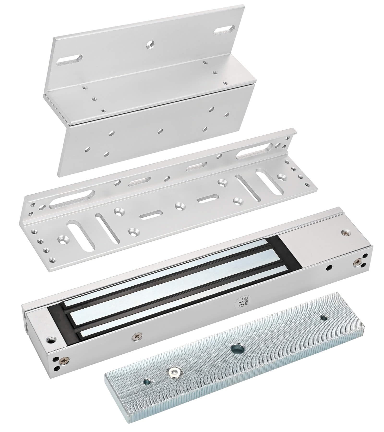 Electromagnetic Lock 600LBS 280KG Holding Force 5 Wire Signal Output LED with Z and L Bracket Electric Magnetic Door Lock 12V Fail Safe NC Mode for