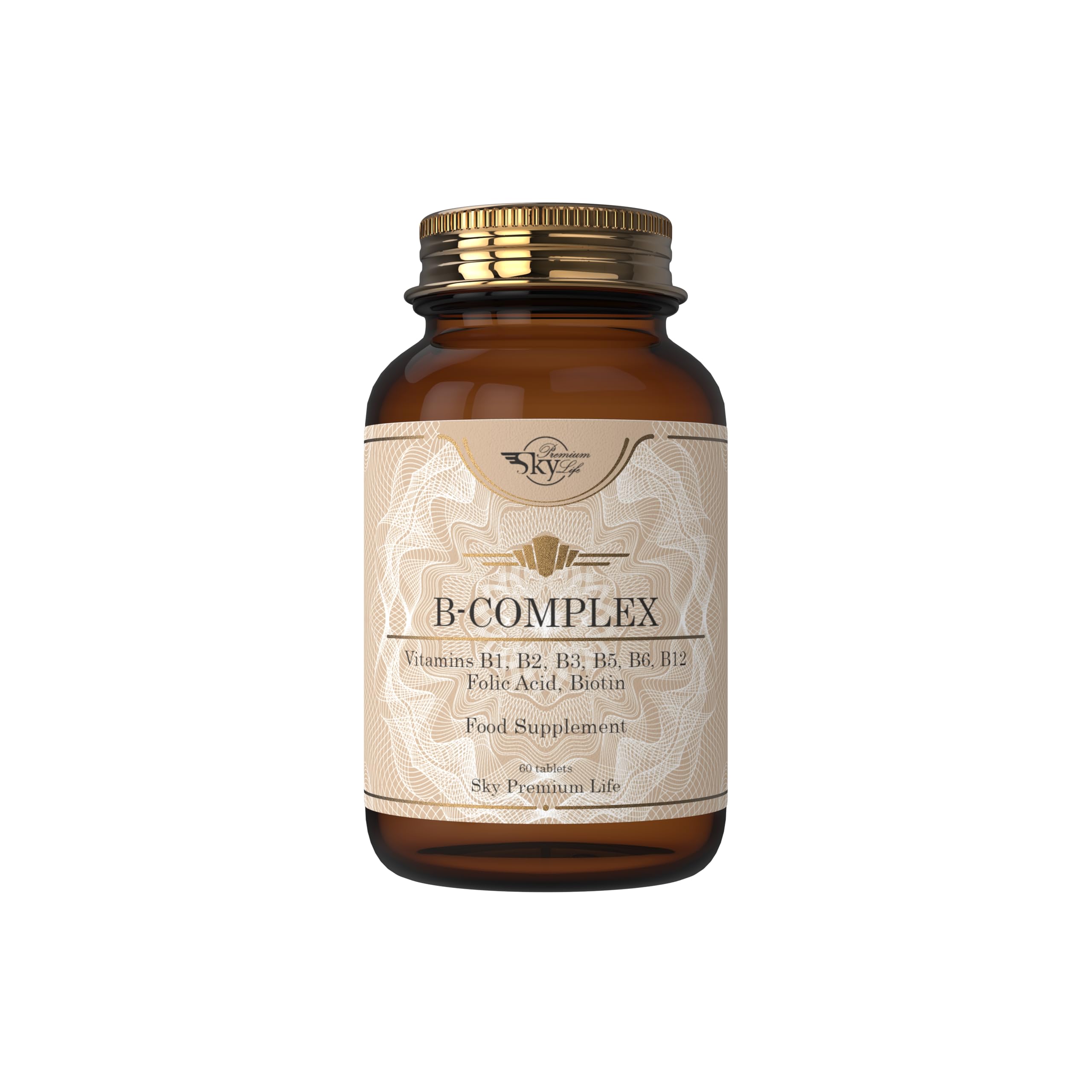 Sponsored Ad – Vitamin B Complex with Vitamins B1, B2, B3, B5, B6, B12, Folic Acid & Biotin - 60 Tablets (1 Pack)