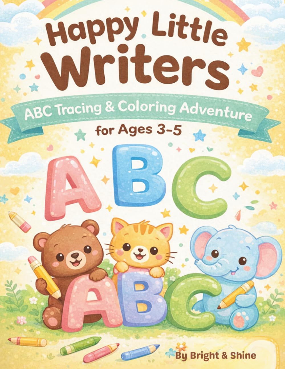 Happy Little Writers: ABC Tracing & Colouring Adventure for Age 3-5
