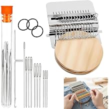 2026 New Knit Patch Kit-PatchMaker 2.0 Kit, Portable Patch Darning Loom Kit, Patchwork Weaving Tool Set for Quickly Sewing Repair, Loom Knitting Kit for Beginners 14 Hooks