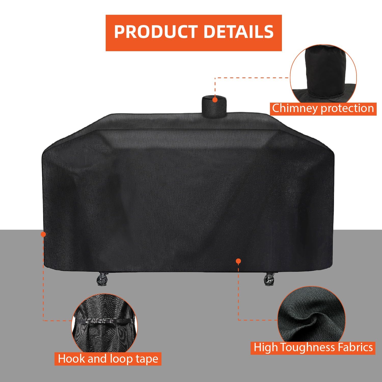 Pit Boss wasserdichte Grillabdeckung, passend für Pellet-, Memphis-, Smokehollow- und GC7000-Grills, Pellet-Grillabdeckung für Campingköche
