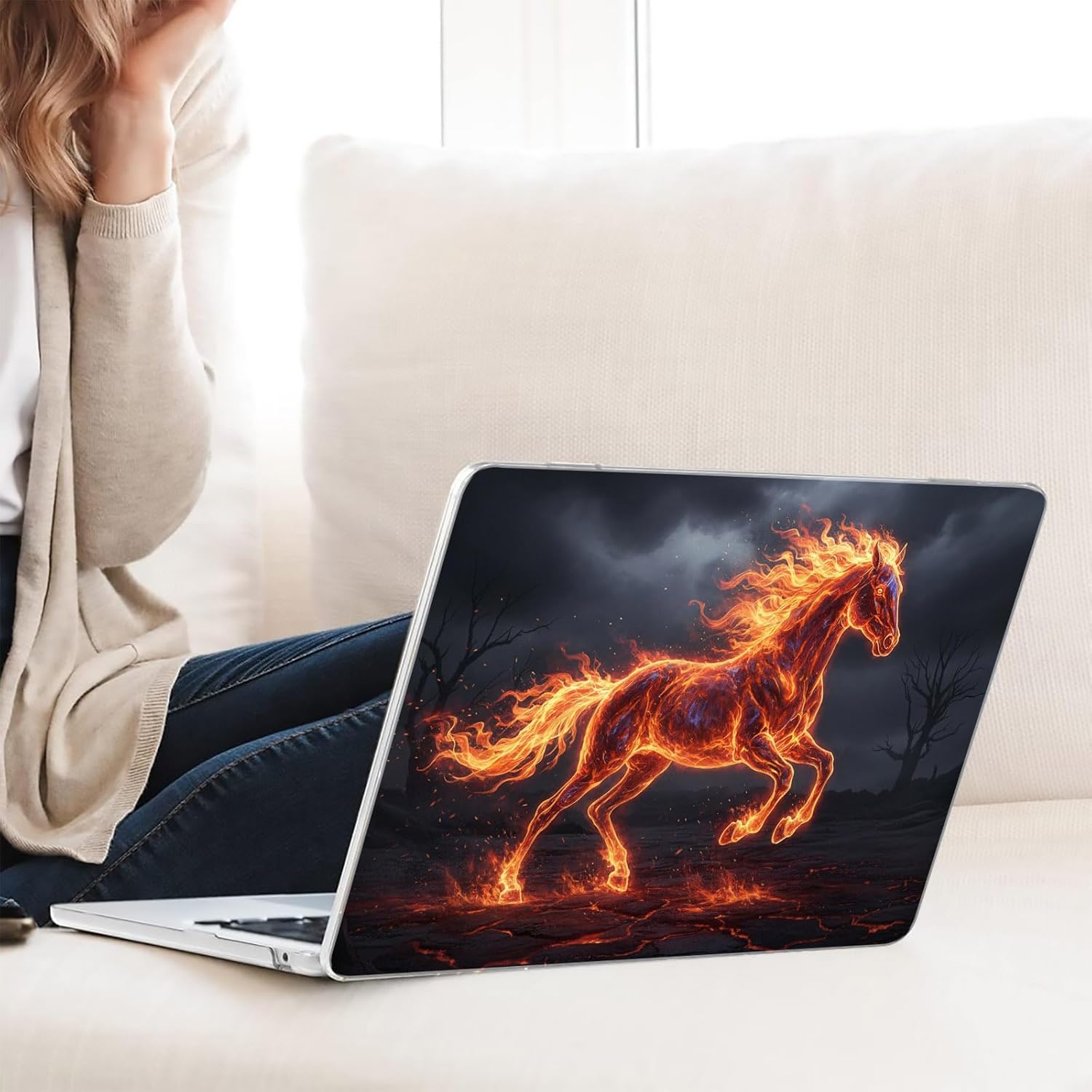 Compatible with MacBook Neo 13-inch, Hard Shell Case with Keyboard Cover and Screen Protector (A3404 A18 Pro chip, 2026 Release) - Horse MC21082