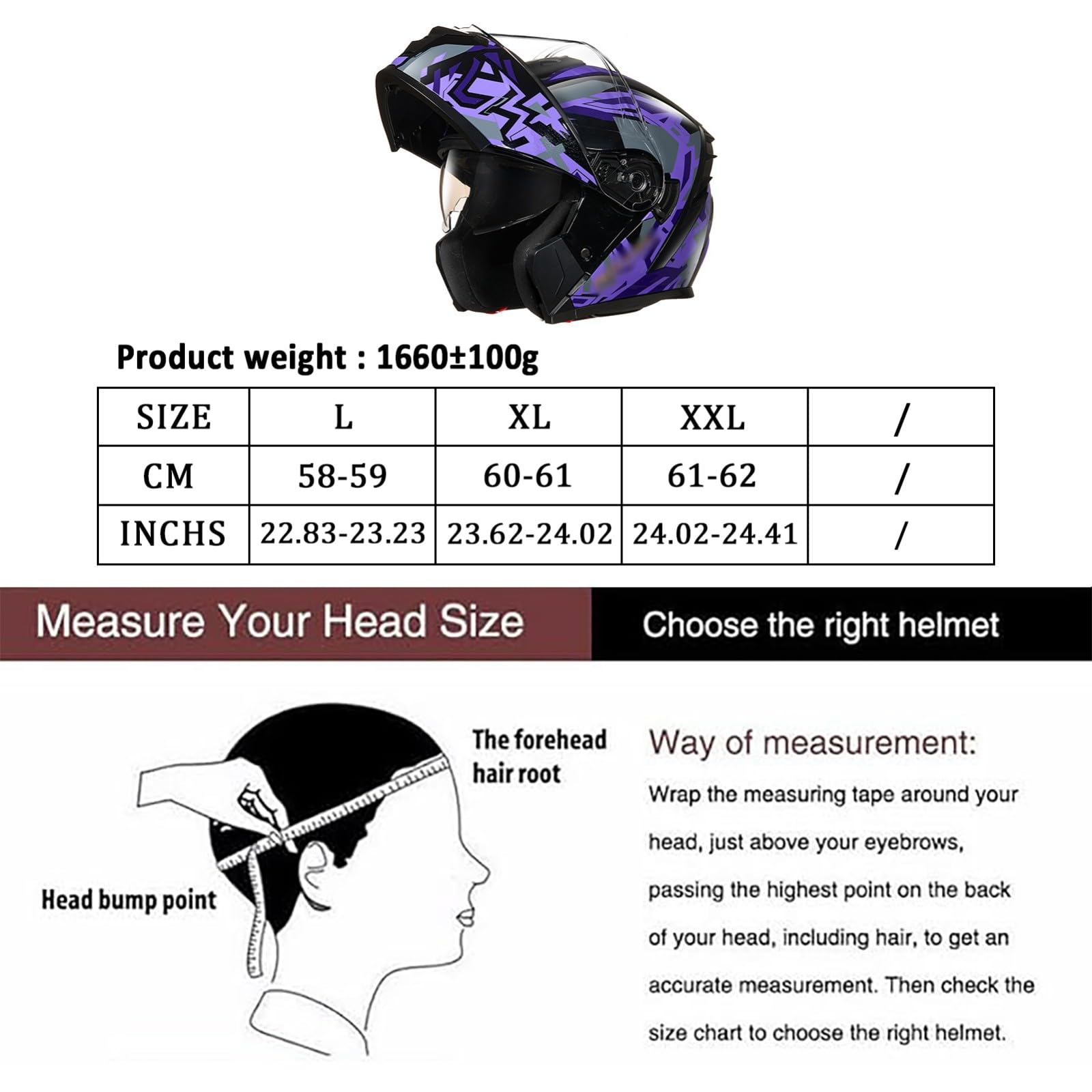 Kask integralny z podwójnym wizjerem, kask motocrossowy dla mężczyzn i kobiet, składany modułowy kask motocyklowy ECE 22.06 dopuszczony
