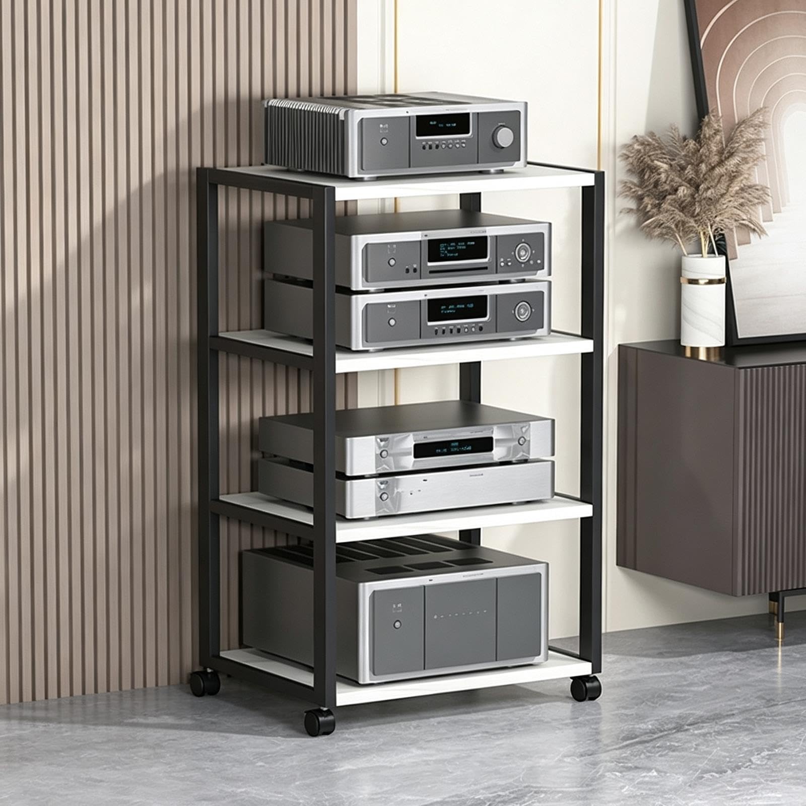 Supporto Altoparlante HiFi 2/3/4/5 Livelli con Ruote