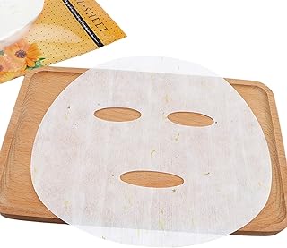 DIY Facial Masque Paper Active peptide Chamomile petals Face Masque Sheet For Repair Redness Soothes Sensitive Skin Care 50pcs Elitzia ET32614