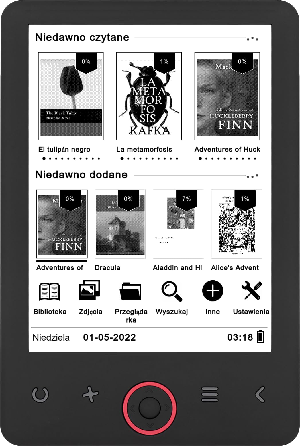Lecteur d'ebooks bemi Cognita Light 2 - E-ink 6" avec technologie Carta | rétroéclairage intelligent (lumière chaude et froide) | 8 Go de mémoire | 1900 mAh