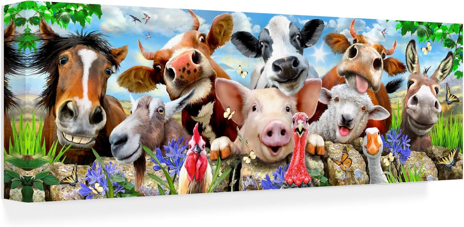 Goofy Farm Portrait by Howard Robinson, 10x32-Inch