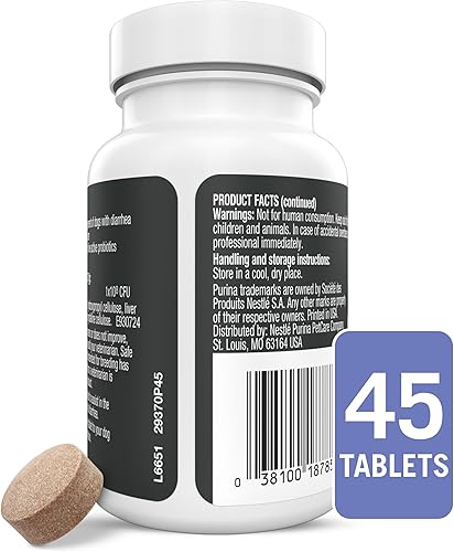 Miniatura 6 de Purina Pro Plan - Suplementos veterinarios FortiFlora masticables para perros, suplemento probiótico, 45 unidades
