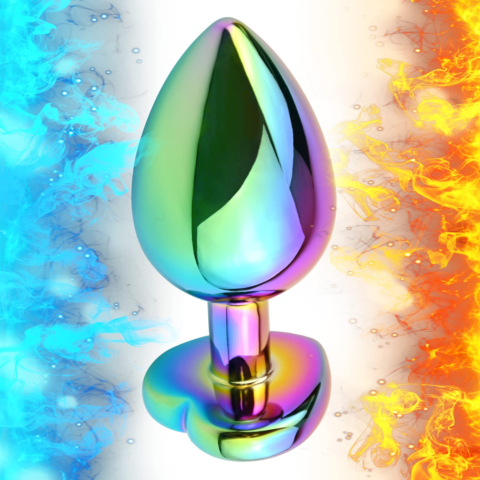 Anal Plugs 3PCS Anal Trainer Set Colorful Metal Butt Plug Heart Shape Jewelry Anal Sex Toys for Beginners Advanced Users Sex Factory (): Dark Purple