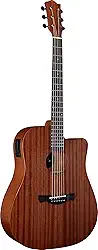 VIOLÃO FOLK CUTAWAY EQ AÇO T/SAPELE B/S SAPELE KANSAS GRAN RESERVA NTOP TAGIMA
