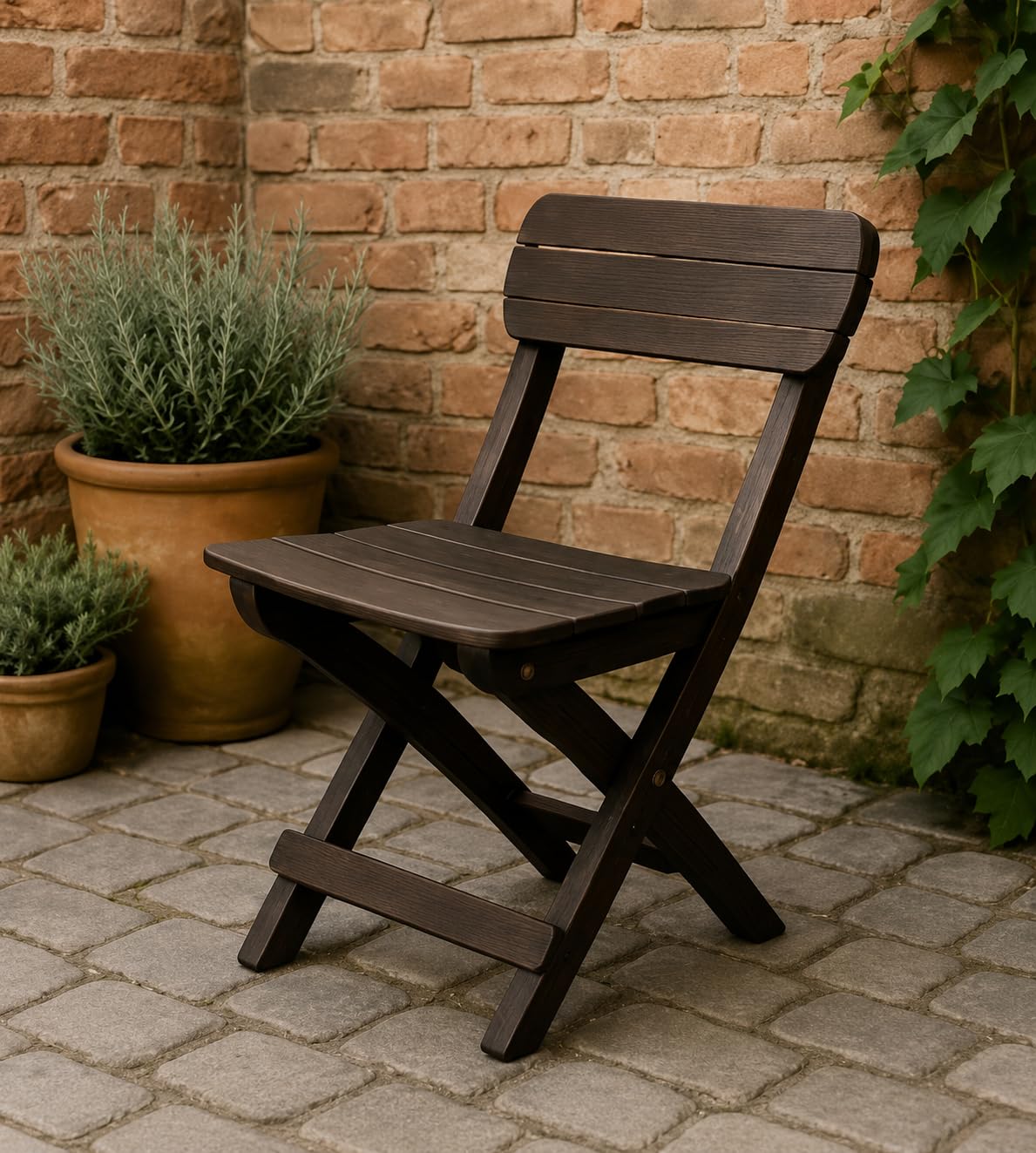 GODWILL Art Wooden Portable Small Chair, Living Room,Wood. It is Solid and Durable Product and can be Used for Multiple Purposes Brown 25 x 32 x 28 cm-image-45