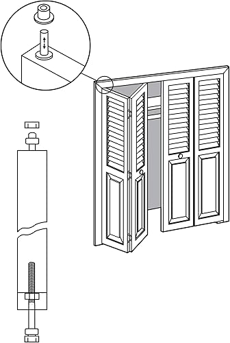 Miniatura 3 de Prime-Line N 6545 - Pivote de puerta de doble pliegue de 716 pulgadas (2 unidades)