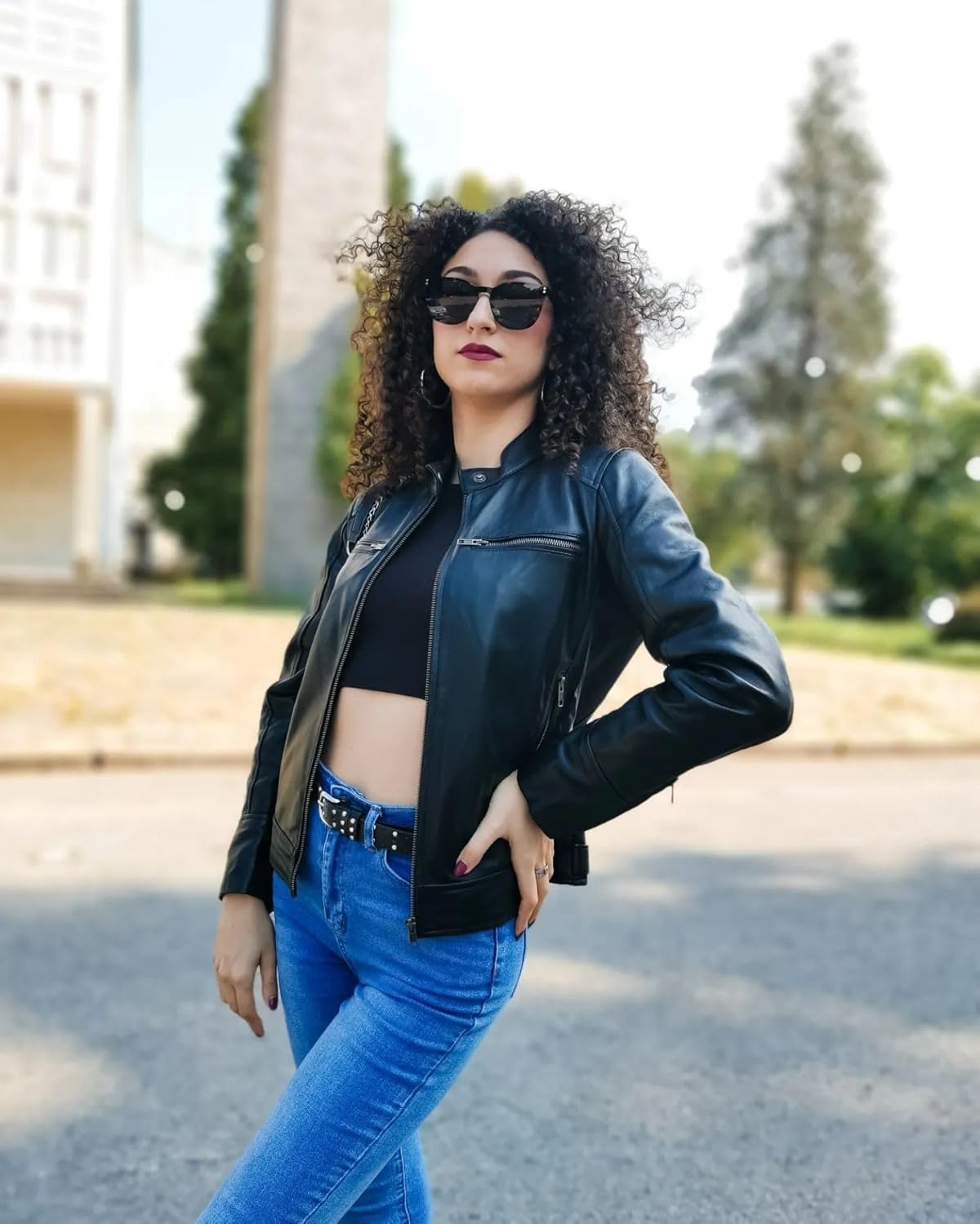 TLC Leather Jacket Women | Real Lambskin Soft & Sleek Cafe Racer Stylish Womens Leather Jacket - Image 2