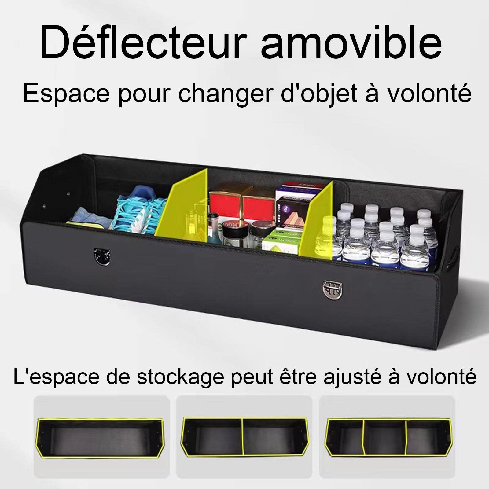 Organiseur de Coffre, Logo personnalisé Organisateur de Coffre, Organiseur de Coffre de Voiture Pliable, Imperméable, Grande Capacité, Organiseur de Coffre avec Manipuler Résistant