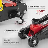 FORCEKRAFT Hidraulikus Emelő 2 Tonnás - Autóemelő 125-380 mm Emelési Magassággal, Kompakt Kocsi Emelő Szereléshez, 7,5 kg 2