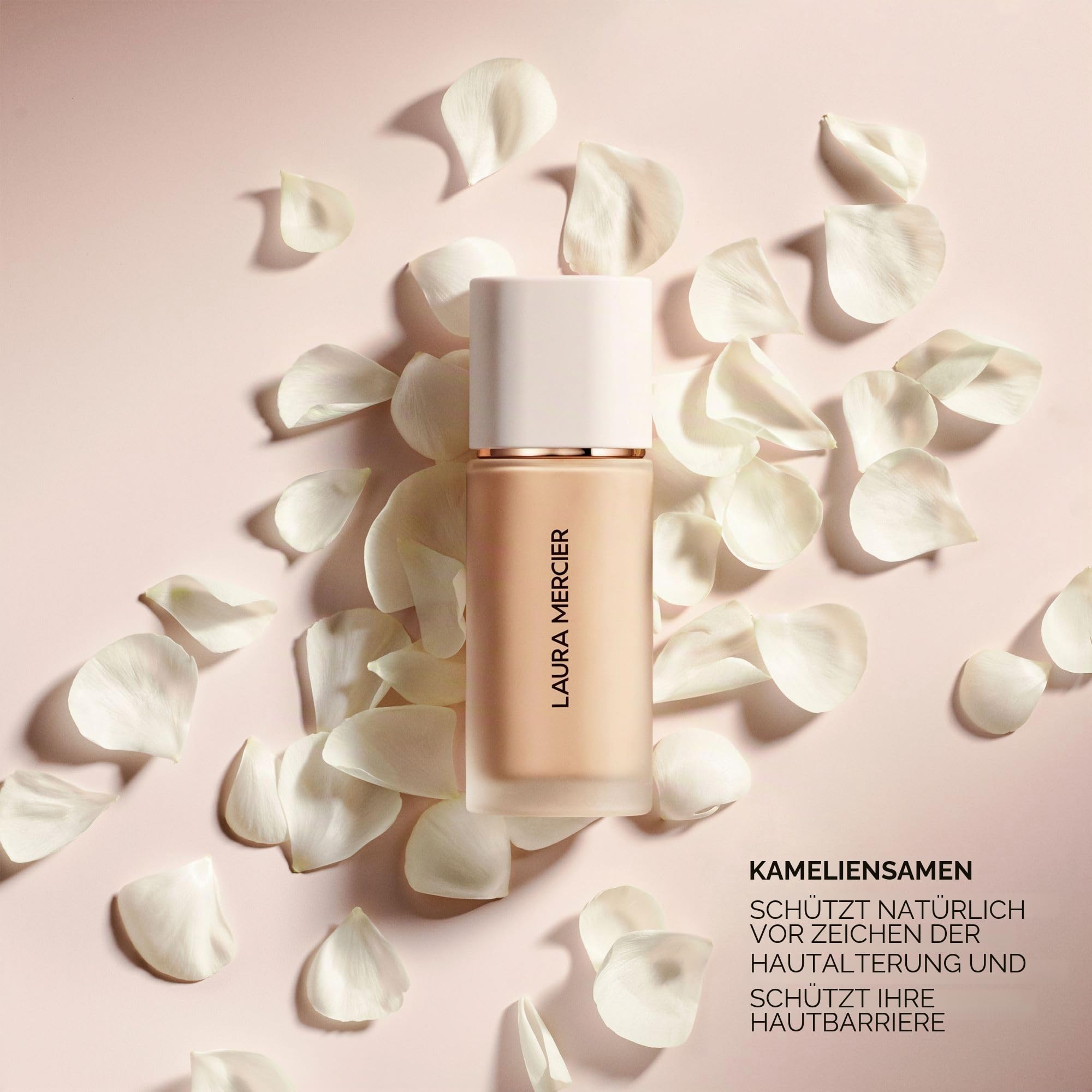 Laura Mercier Real Flawless Weightless Perfecting Waterproof Foundation – Mittlere Deckkraft, aufbaubare Deckkraft, 12 Std. Halt, nicht komedogen, 30ml