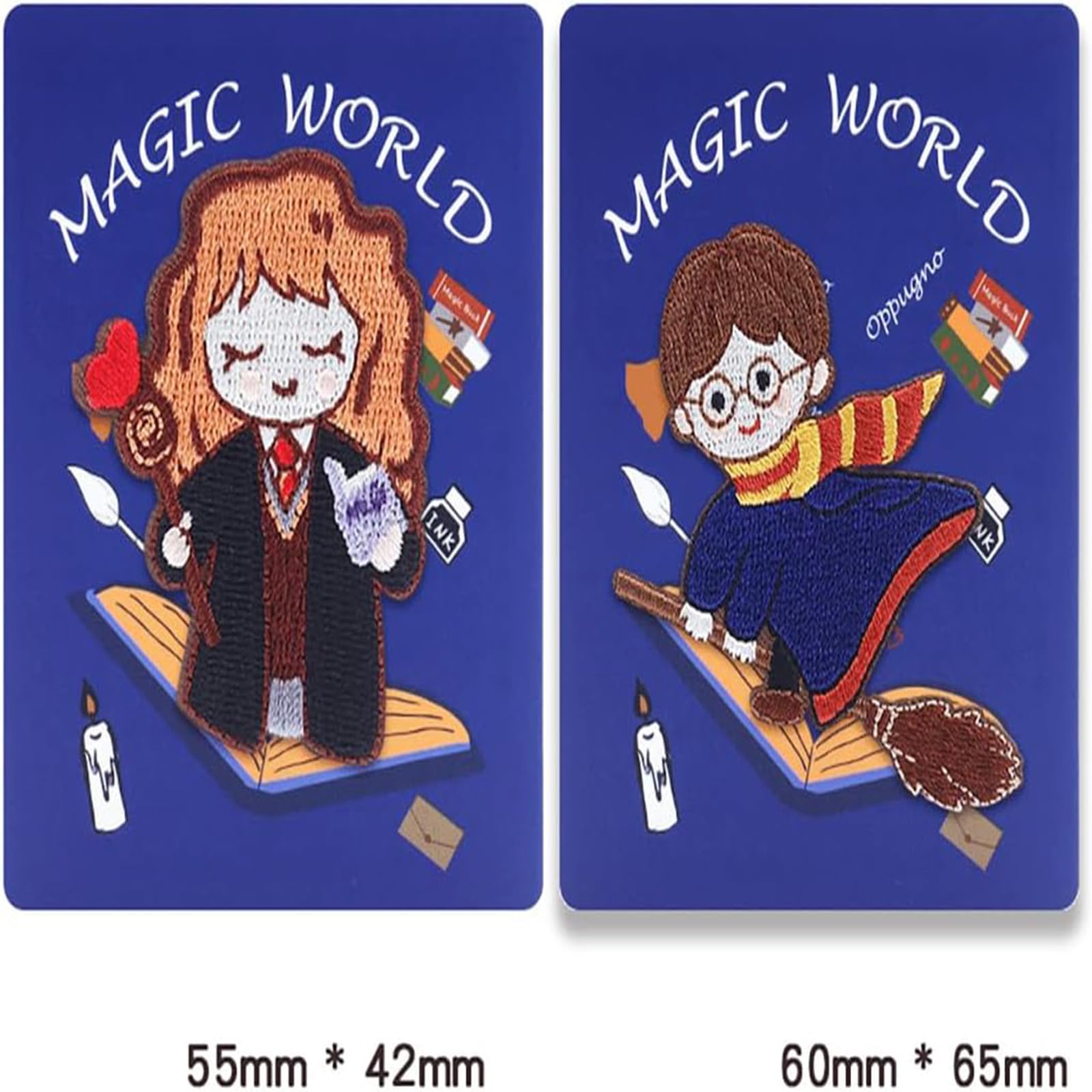 Amazon.co.jp: ハリーポッターQ版 ワッペン 刺繍パッチ アップリケ 8枚