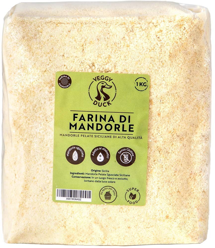 Veggy Duck - Farina di Mandorle Pelate (1Kg) | Origine Sicilia | Naturale