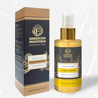 Citrus Ember Room Spray - Fresh & Zesty Made with 100% Essential Oils – Brightens Moods & Spaces Naturally | No Synthetic Fragrance | 100ml