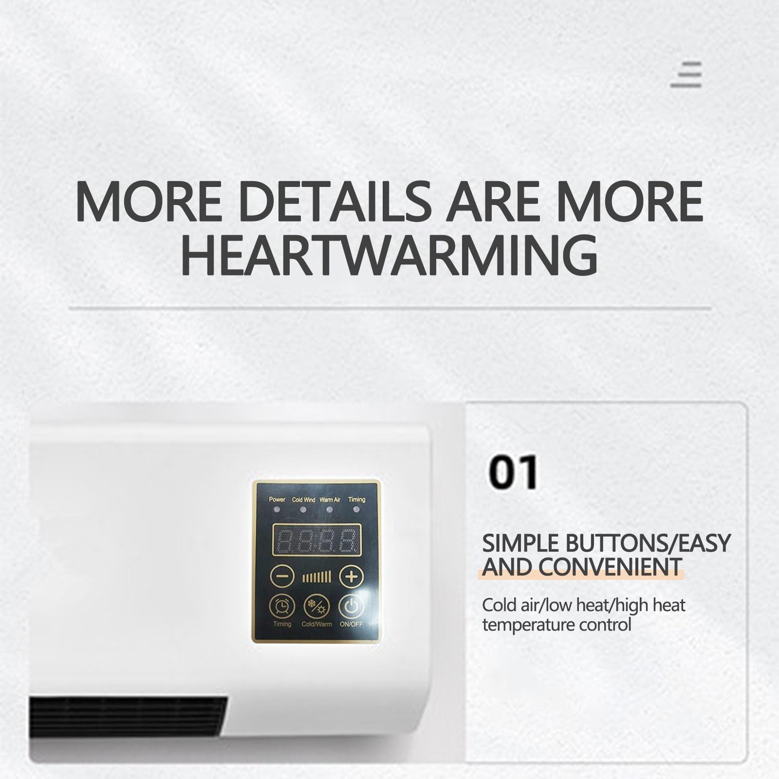 Tragbare Klimaanlage für Kühlung und Heizung, komfortables ganzjähriges Zubehör für Zuhause, modernes Design-Element für die Luftzirkulation, platzsparend, ohne Bohren