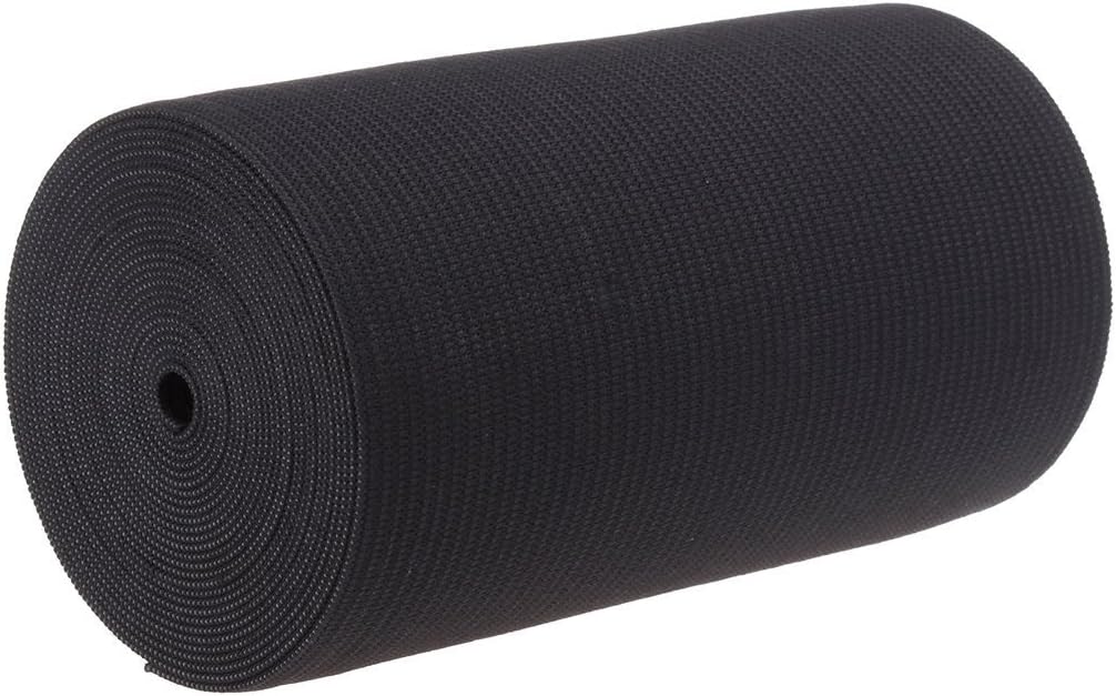 4-Inch Wide Black EXTRA Heavy Knit Stretch ELASTIC 3 Yards by Prolastic
