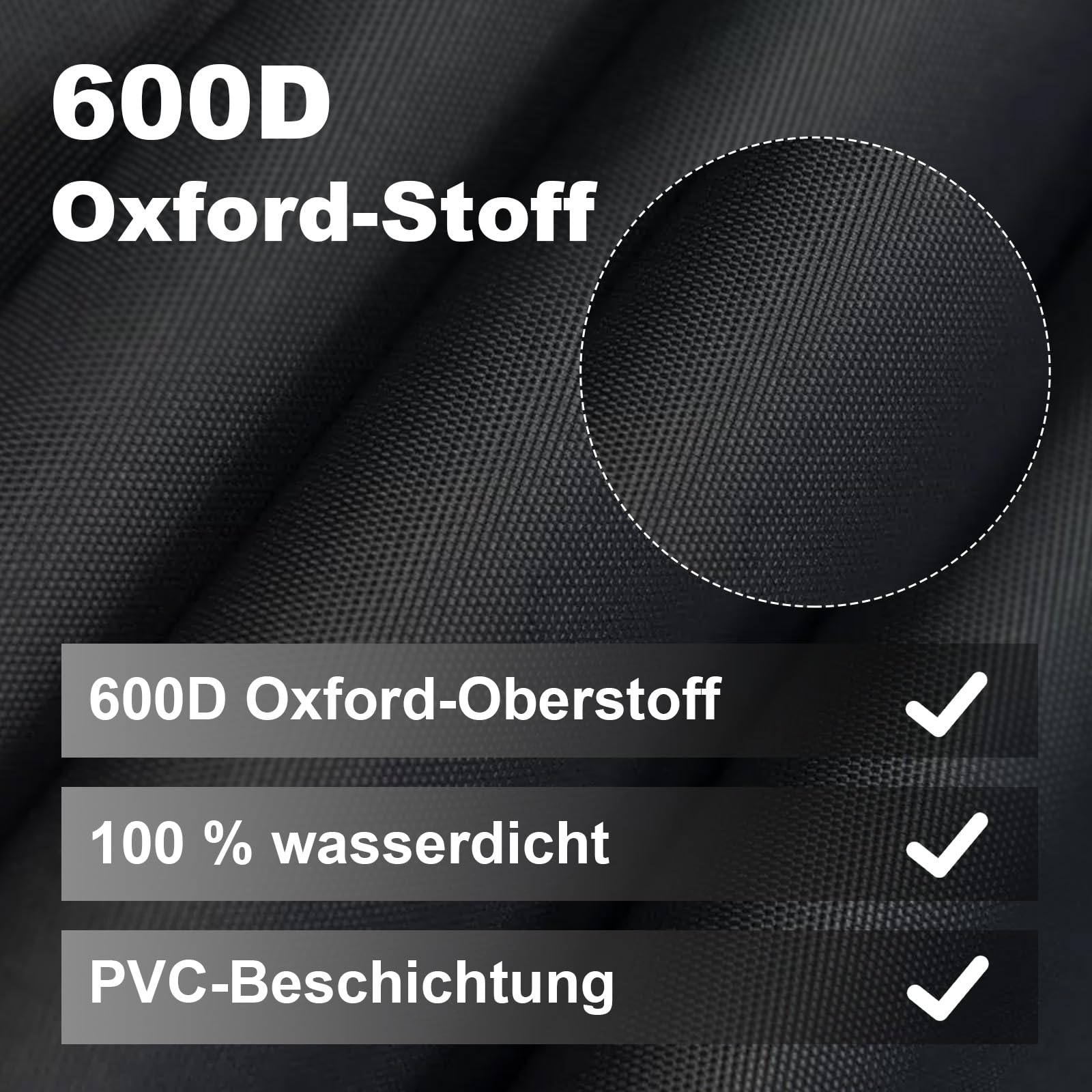 Copri biliardino Tessuto Oxford 600D Impermeabile UV 160x115x50 cm Nero