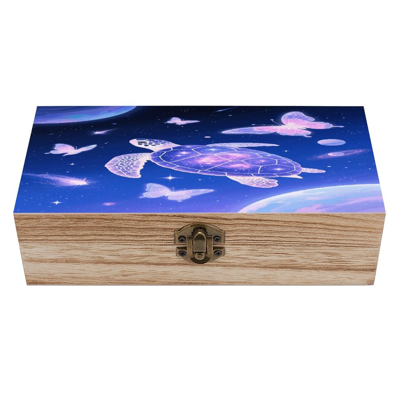 VstaDank Turtle Wooden Storage Box Decorative Jewelry Case with Lids Exquisite Wood Box Letters Gifts Acacia Wood Boxes Fashion Wooden Keepsake Boxes for Men Women