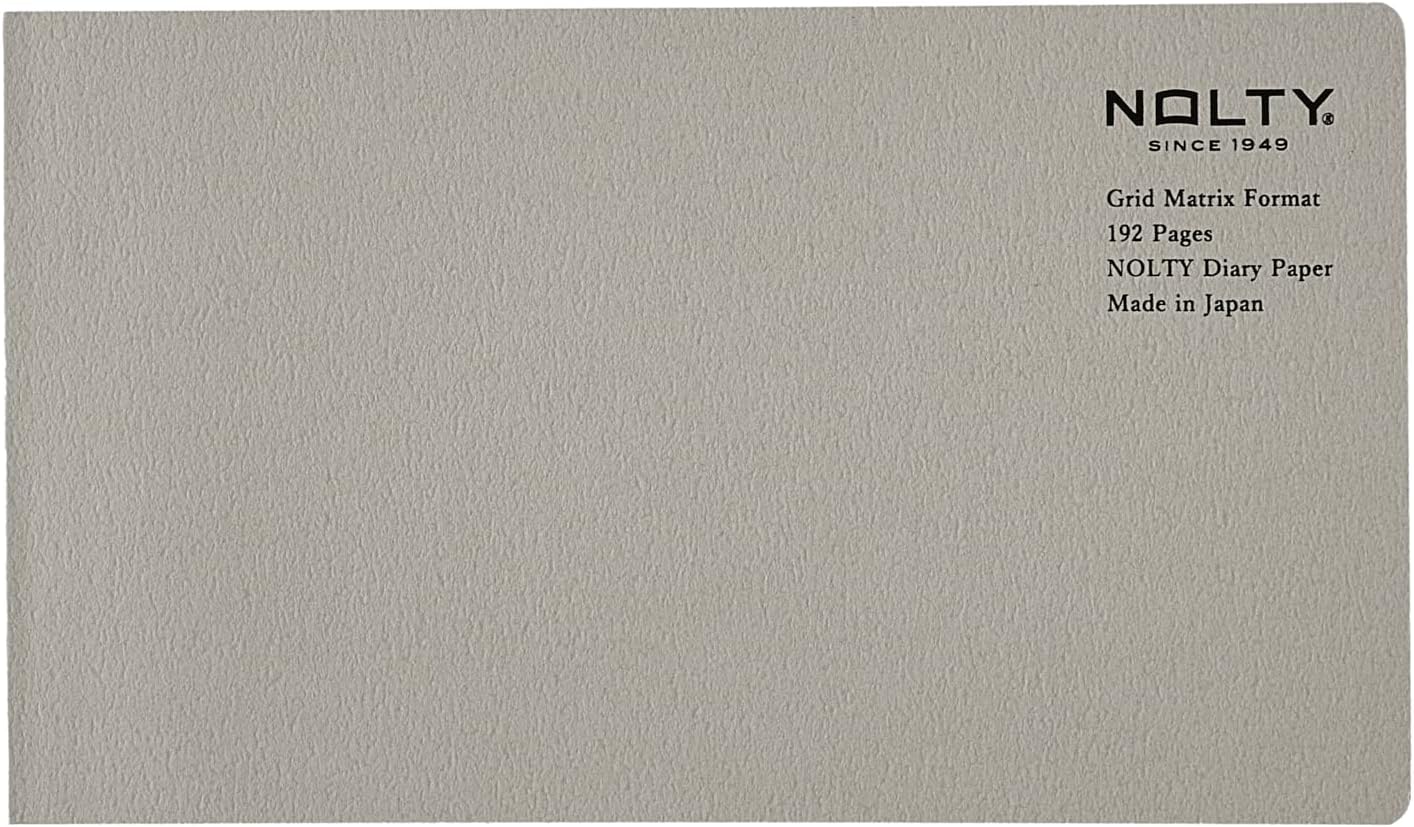 日本能率協会マネジメントセンター NOLTY NTBNT3206 Notebook Horizontal Slim Grid Matrix Greige
