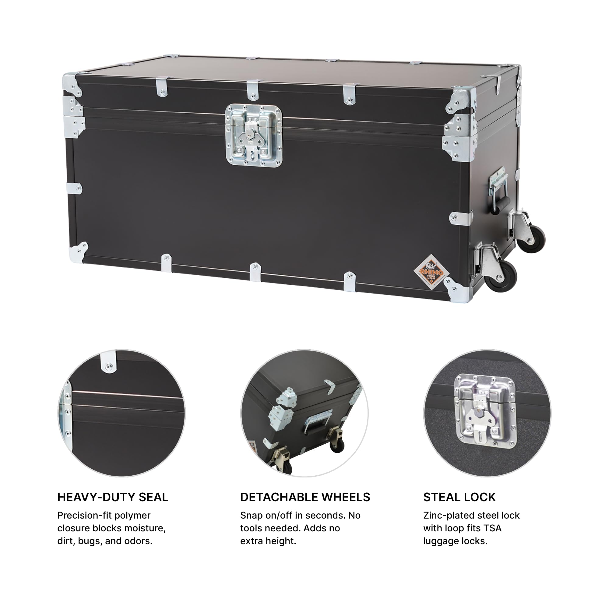 Amazon.com: Rhino Trunk & Case XL Indestructo Travel Trunk Luggage