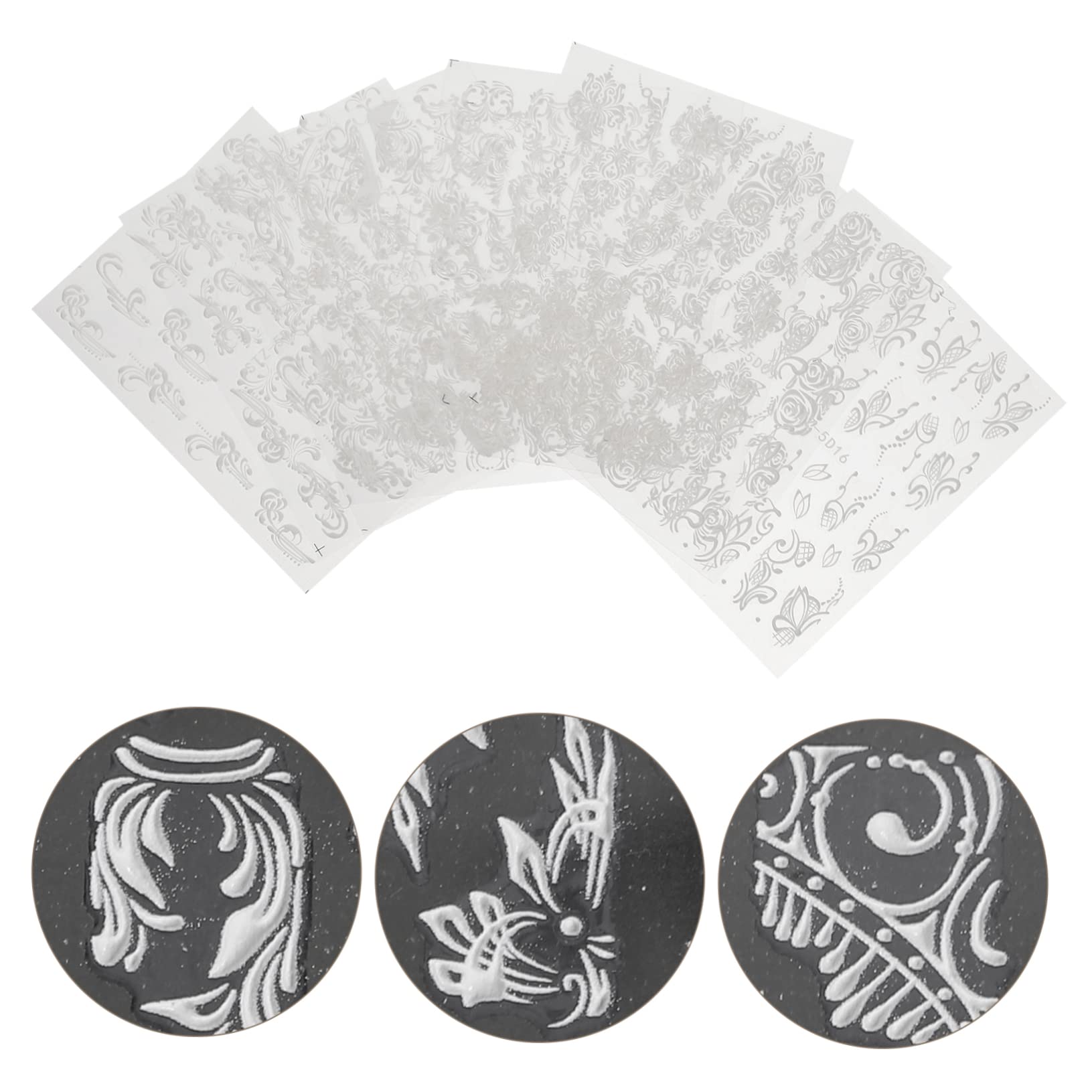 Healeved 32fogli Adesivi Per Unghie Decorazioni Per Nail Art Design Per Compleanni e Cosplay