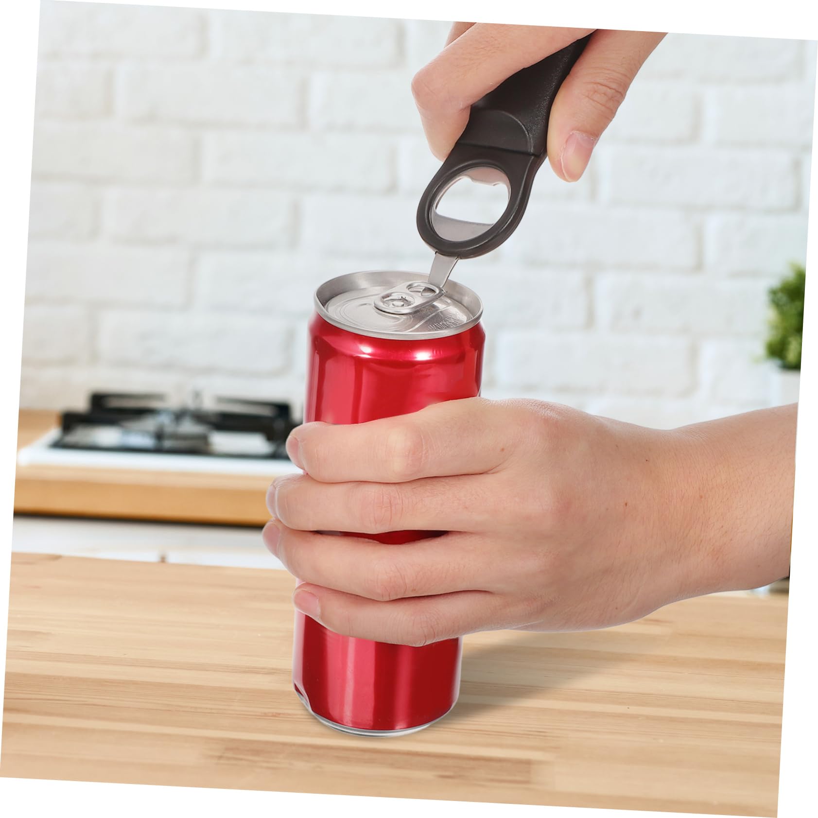 MAGICLULU 3st Öffner Flaschendeckelentferner Shaker Gadgets Wiederverwendbar Einstellbar Getränk Glasgreifer Bier Glasschlüssel Isolator Soda Dosenöffnungswerkzeug Wein Black 201 Edelstahl