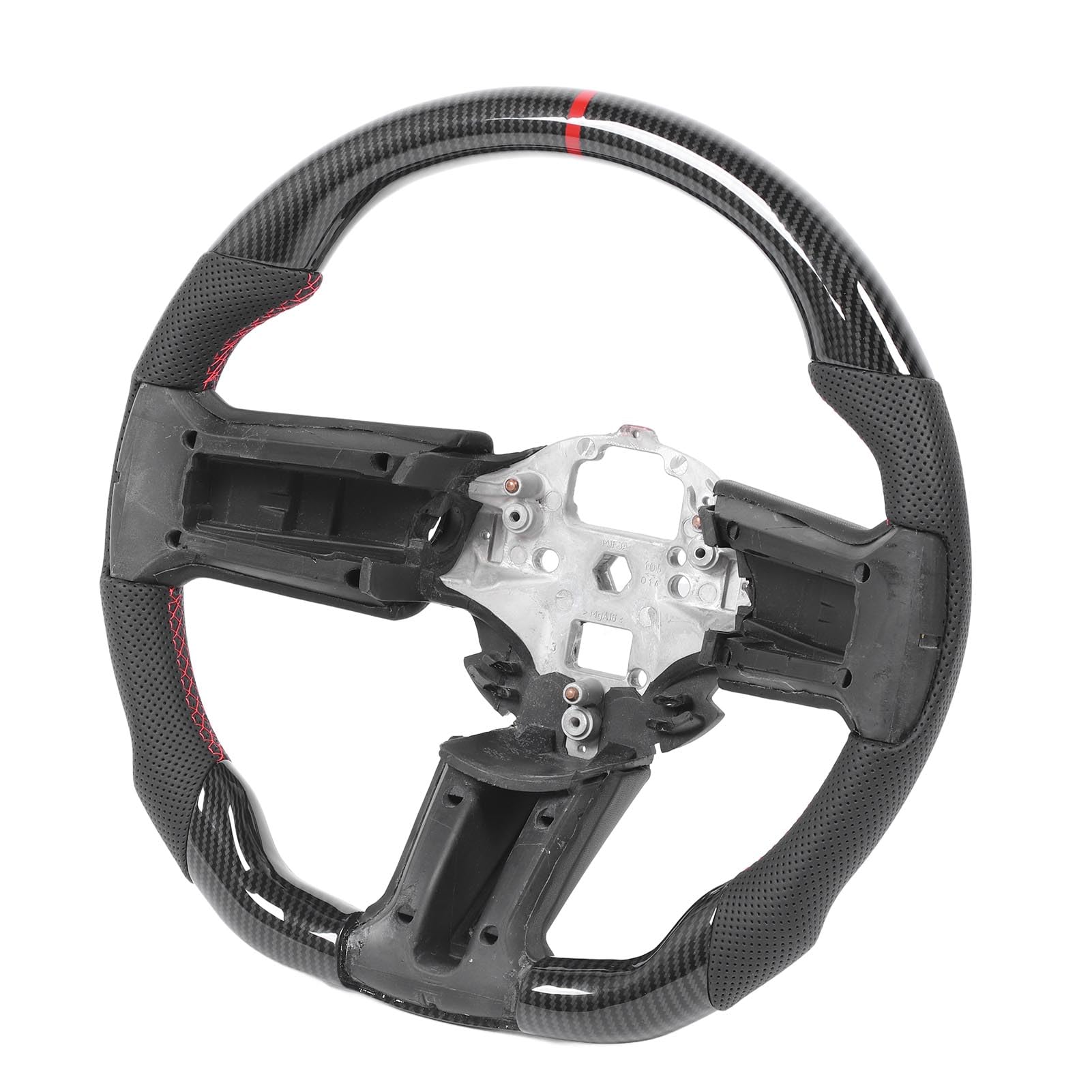Keenso Kierownica Sportowa Carbon Look Hydro Dip, Płaska Kierownica