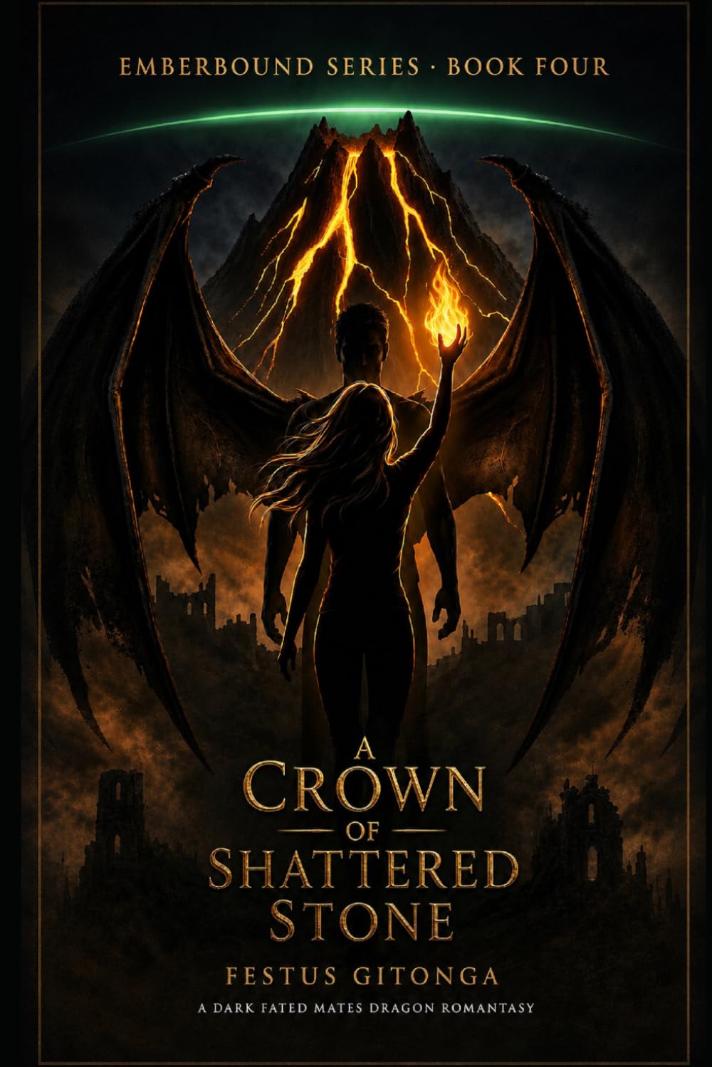 A CROWN OF SHATTERED STONE: A Dark Fated Mates Dragon Romantasy: 4 (EMBERBOUND SERIES)