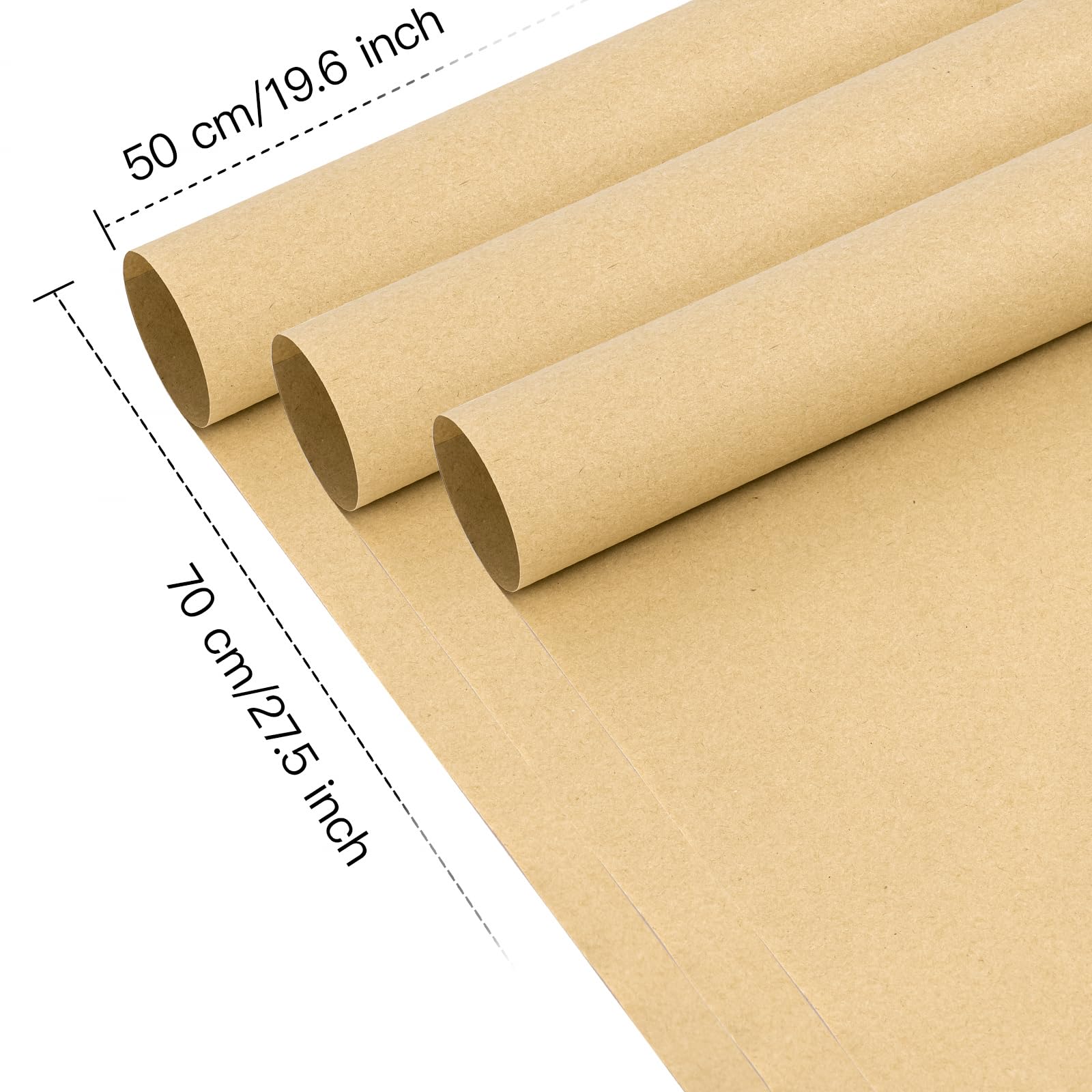 WRAPAHOLIC 20 hojas de papel kraft para envolver flores, 19.6 x 27.5 pulgadas, papel de embalaje de suministros de floristería para boda, regalo de cumpleaños, bricolaje
