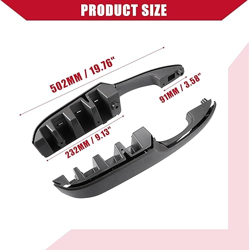 Miniatura 5 de Manijas de puerta izquierda derecha/interior para Chevy Express 1500 2003-2014 / Durable/plástico / 1 par/gris