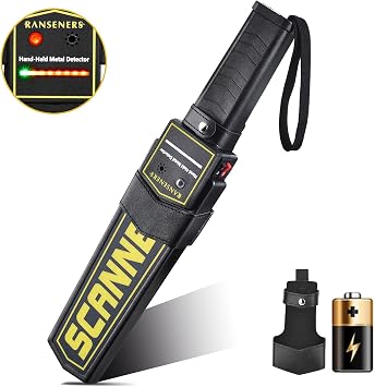 Handheld Metal Detector Wand,Nail Finder Metal Detector,High-Sensitivity Security Detector Wand,Security Scanner,Battery Powered, Security Wand Body Scanner with Light