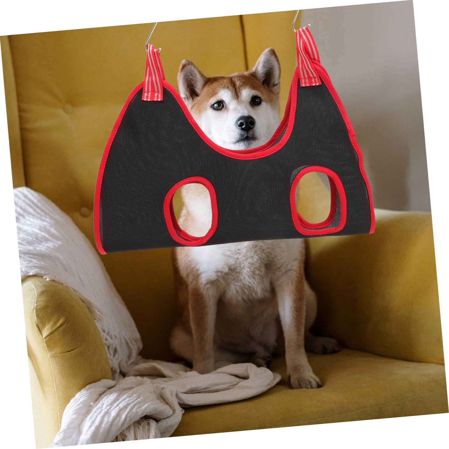 GRIRIW Dog Cat Grooming Kit Comb Nail Clipper File Tools Grooming Hammock Random Color