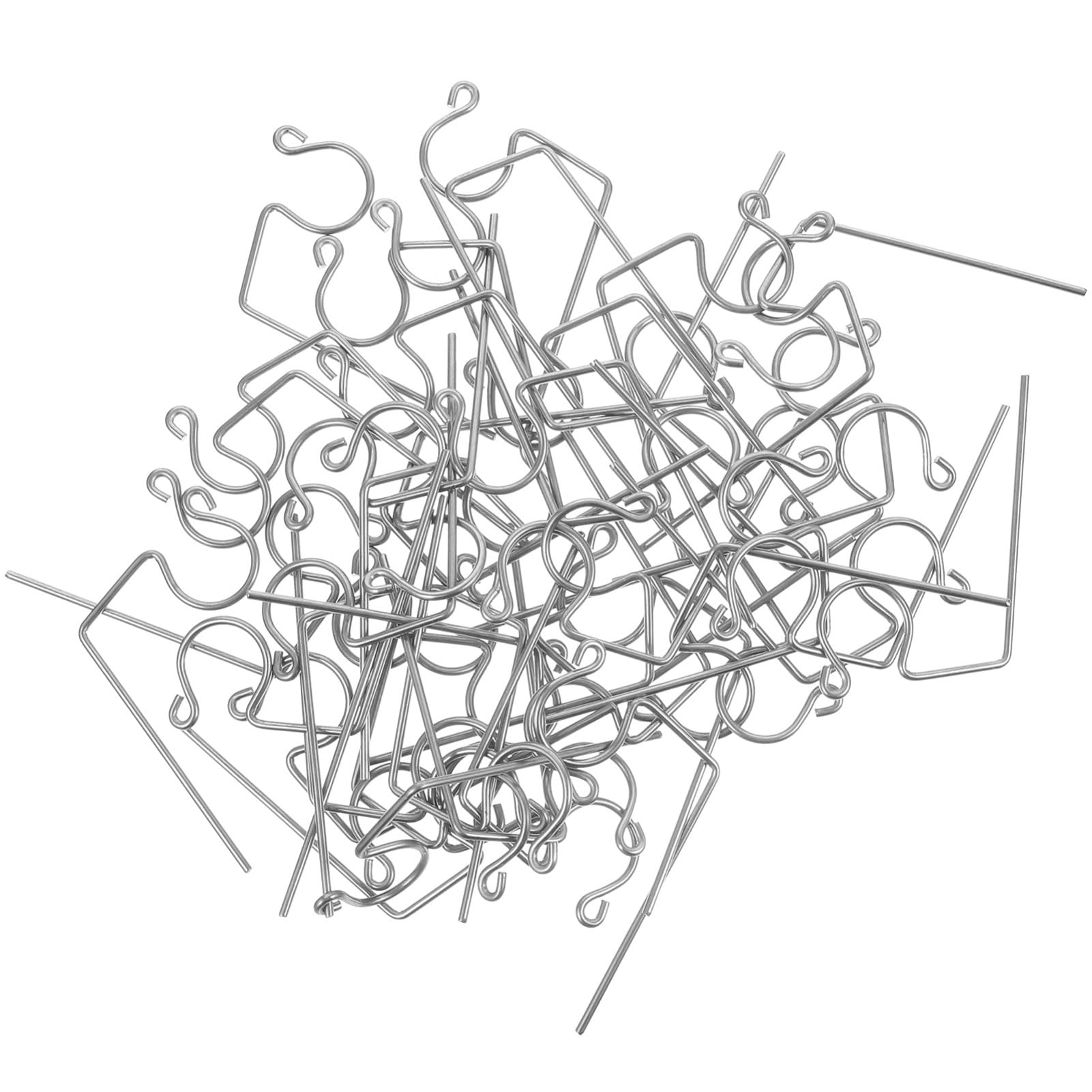 SOLUSTRE 50Pcs Heavy Duty Metal Hooks for Outdoor String Lights Rustproof Gutter Hangers for Christmas Decor Strong Load Bearing Light Clip Holders for Gutter Decorations