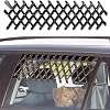 Window Pet Gate Extendable Car Window Ventilation Safeguard Mesh Security Lattice Telescopic Fence, for Protecting Pet Safe in Car,Suit for Small Car & Trucks