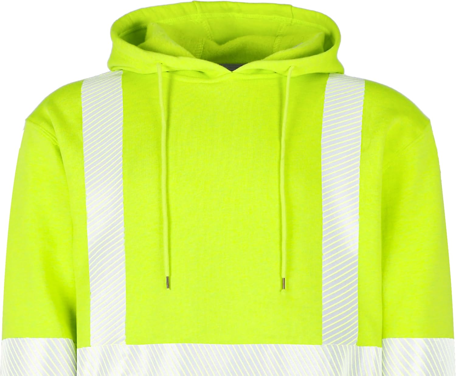 BOCOMAL FR Hoodies High Visibility Cotton Fleece Hi-vis Mid-Weight Flame Resistant Reflective Hooded Sweatshirts - Image 4
