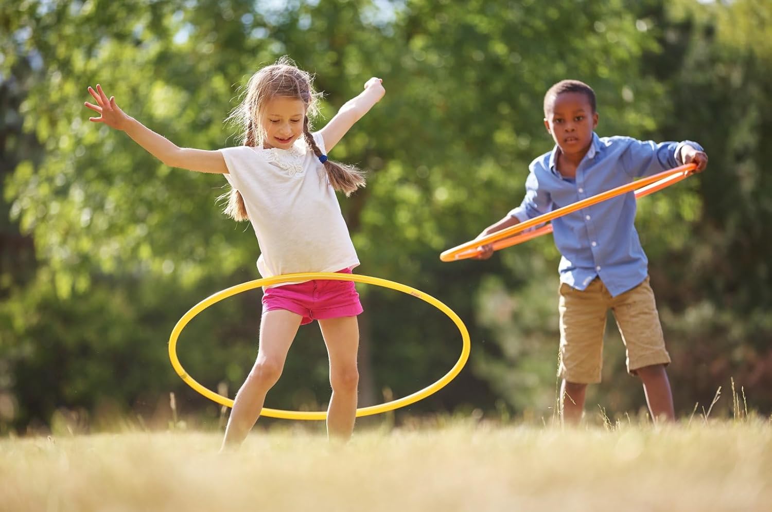 Welded Hula Hoop Exercise Ring for Fitness for Boys,Girls, Kids and Adults (Multi Color)