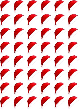 Santa Hats, Bulk Santa Hats,Classic Christmas Caps