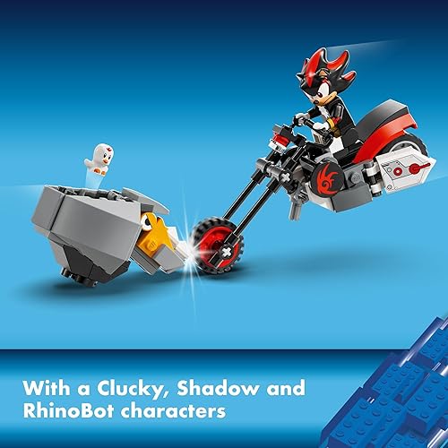 Miniatura 6 de LEGO Sonic The Hedgehog Shadow The Hedgehog - Juego de construcción de escape, juguete de motocicleta, figuras de personajes de videojuegos, juguete
