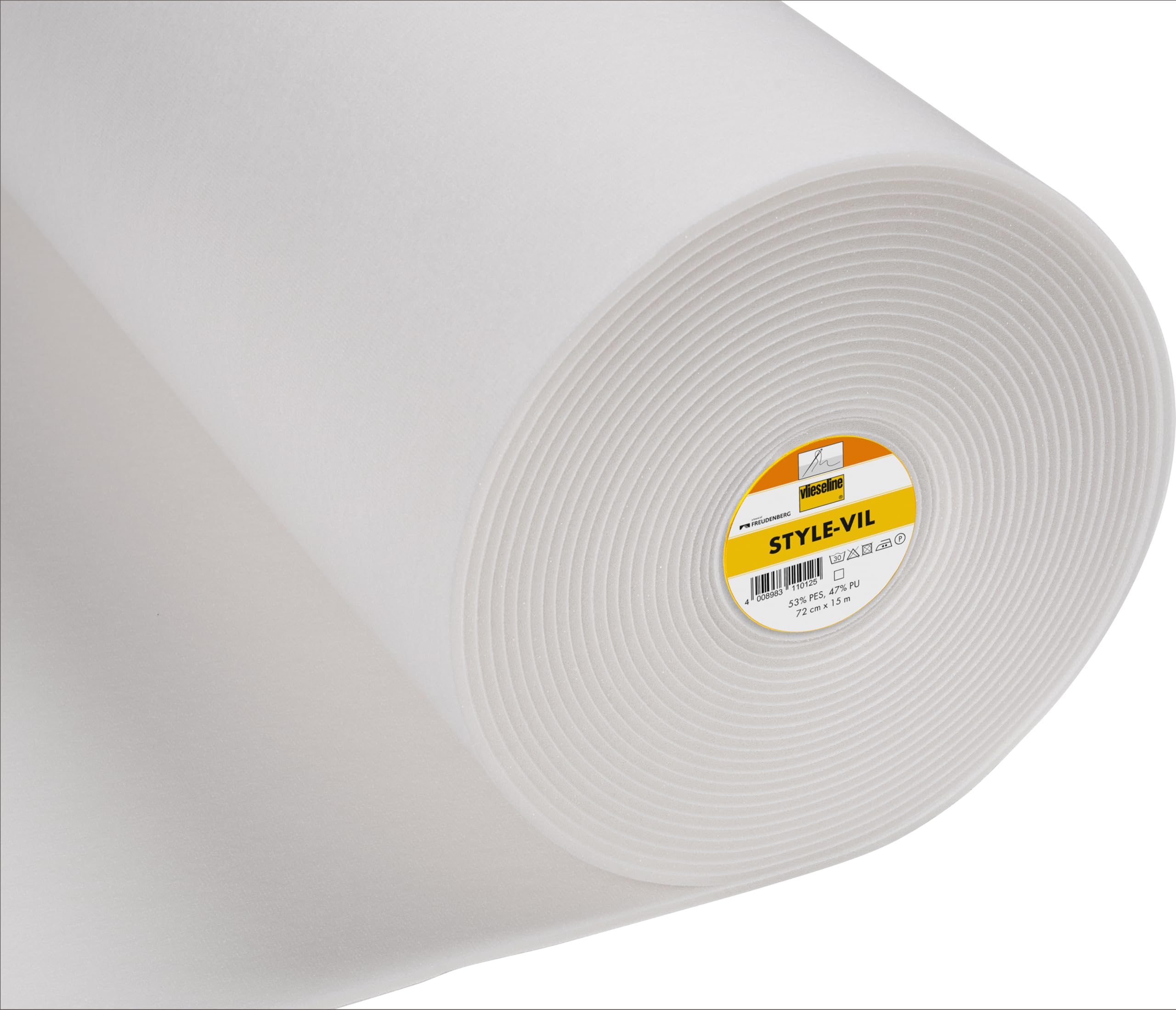 Vlieseline White Brand 0.72 Cm X 1.0 M Style-Vil Polyester Padding Fleece