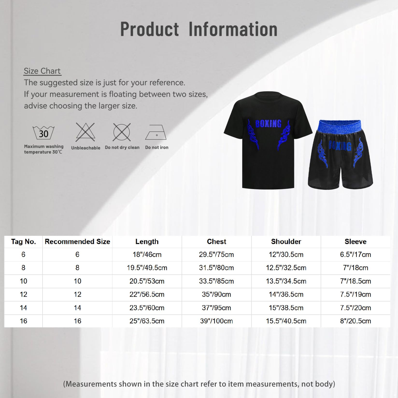 Runhomal - Chándales para niños, pantalones cortos de boxeo, traje de boxeo, camiseta de boxeo, entrenador, muay tailandés, fitness