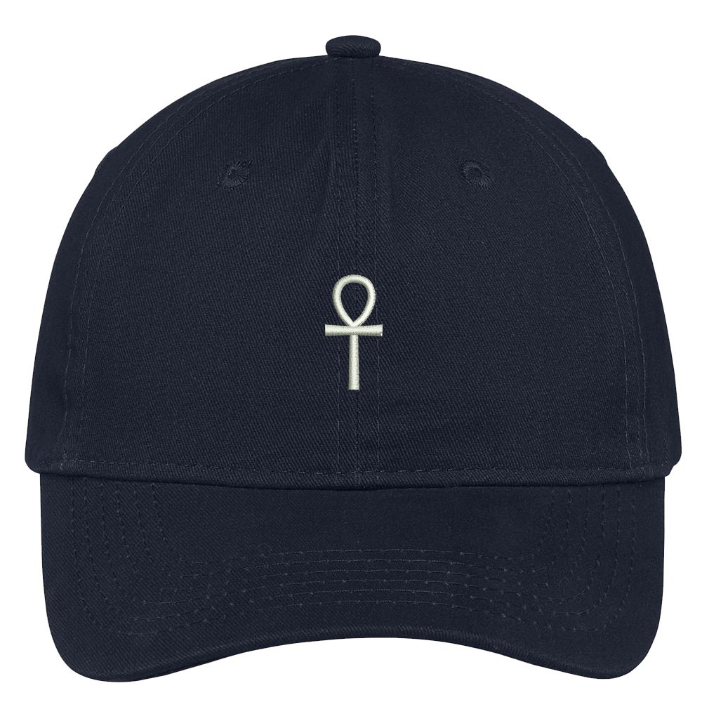Trendy Apparel Shop Ancient Egypt Cross Embroidered 100% Quality Brushed Cotton Baseball Cap