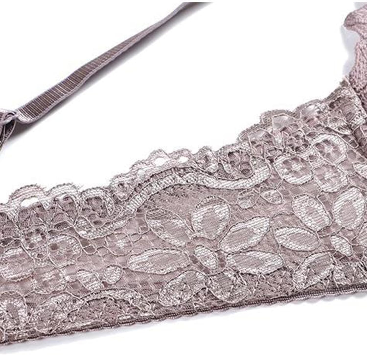 Women's Wireless Bra Floral Lace Sexy V Neck Bra Padded Comfortable Breathable Daily Bra Bra for Women