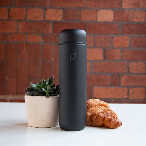 Vista 18 de Drinkpod Grunwerg - Botella de cápsula aislada al vacío, acero inoxidable, azul, 6.8 fl oz